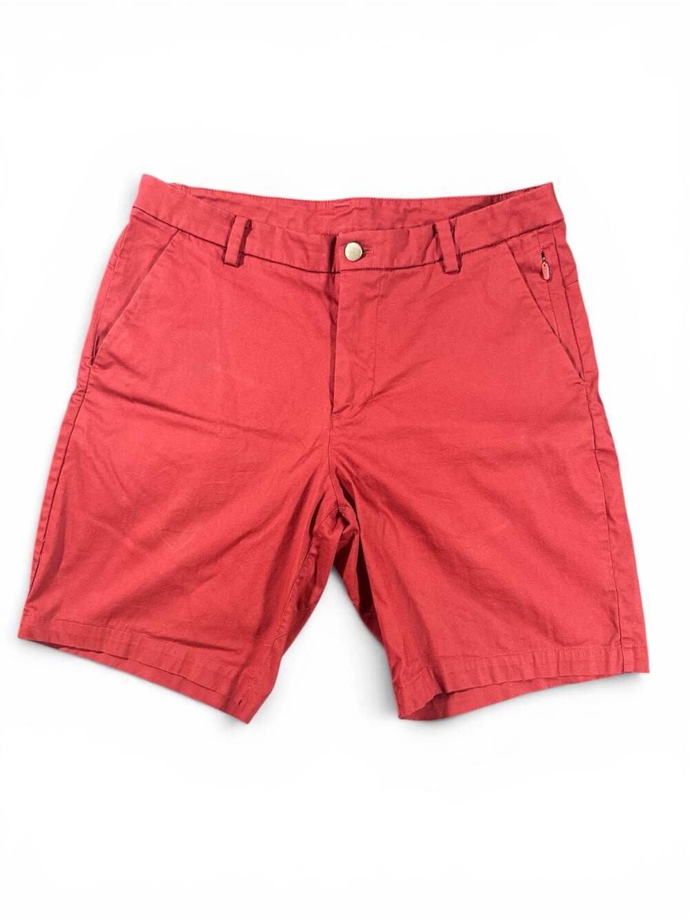 Lululemon Commission Slim Chino Shorts Mens Size 32 Athleisure Oxblood Red 9"